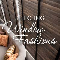 Our team makes selecting the perfect window fashions easy - stop by today!